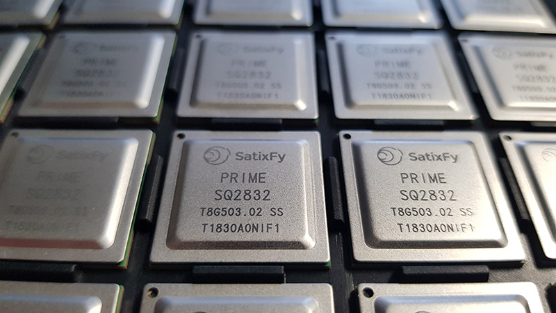 The next-generation chips developed with support from ESA’s ARTES programme. Credit: SatixFy