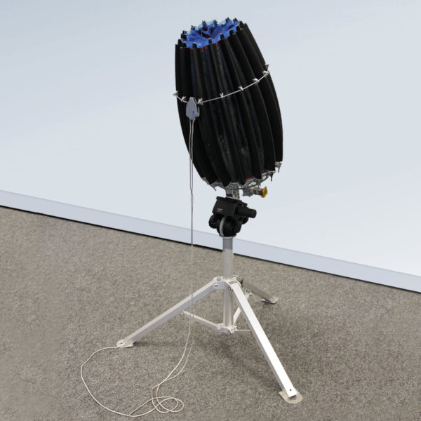 URDA, the Ultra Rapid Deployable Antenna, in closed position. Photo: HPS