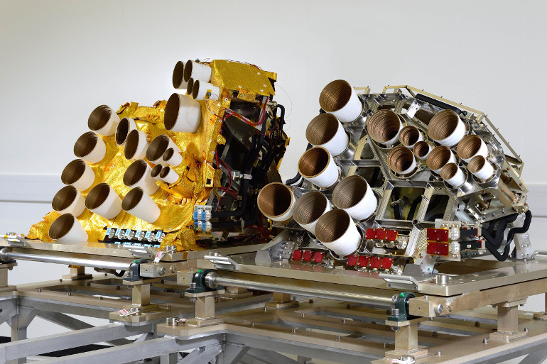 Airbus Defence & Space's new Large Multiple-spot Feed Array. Credit: AD&S