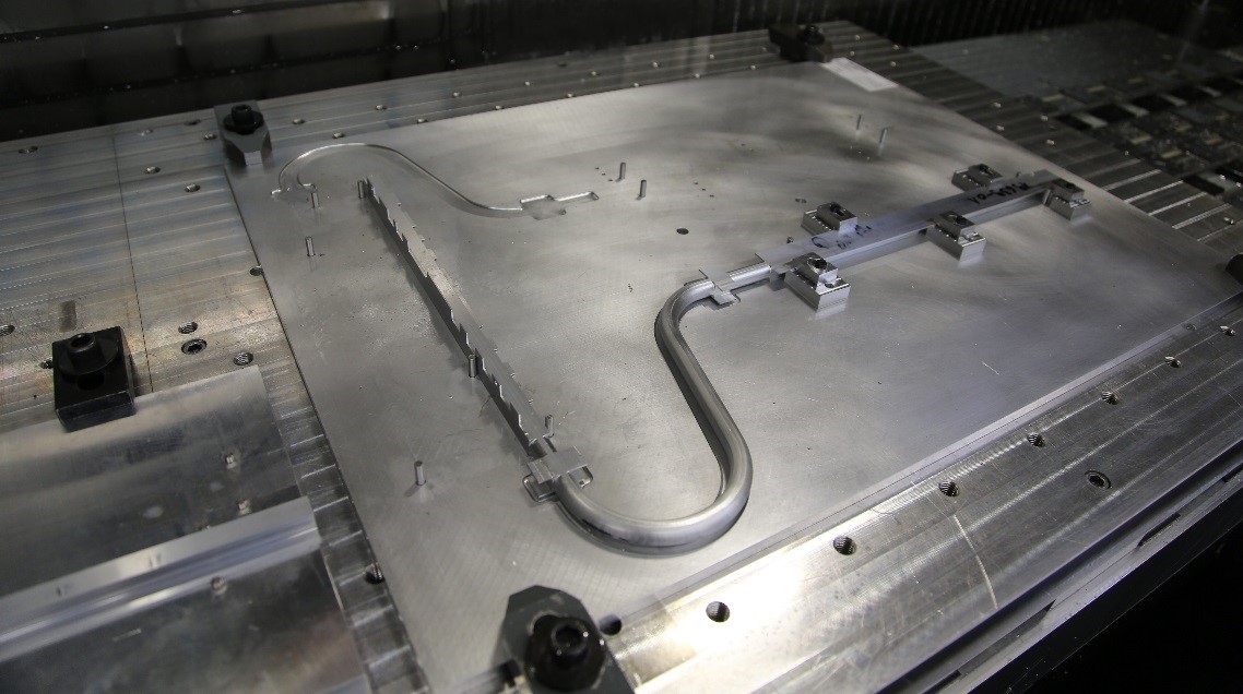 Example of heat pipe during machining at EHP