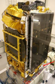 The P-DPS being assembled on the satellite. Image credit: Airbus Defence and Space